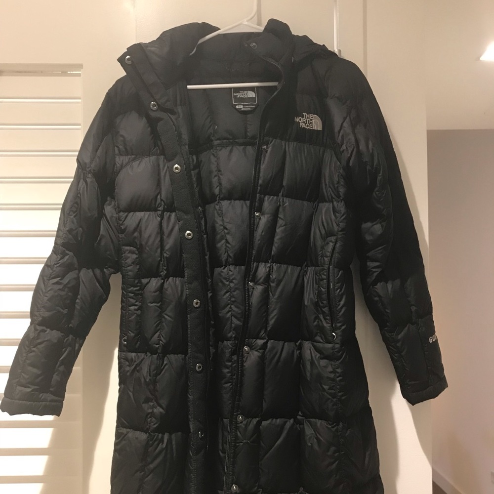 Women’s Black North Face Down Jacket with Hood